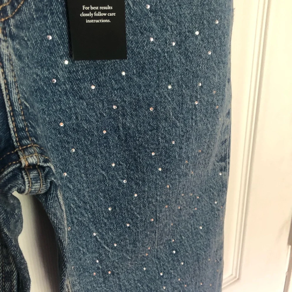 Abercrombie & Fitch High Rise 90s Relaxed Studded Women's Jeans Size 24 - Picture 9 of 12